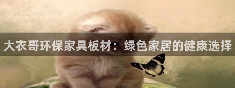 杏耀平台代理注册多少钱一年：大衣哥环保家具板材：绿色家居的健